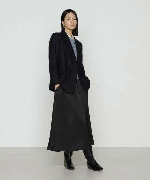 COMME CA PLATINUM / コムサ・プラチナ テーラードジャケット | トリアセウールフラノウィンドペン ダブルジャケット | 詳細20