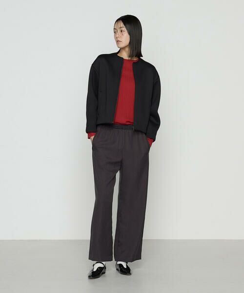 COMME CA PLATINUM / コムサ・プラチナ ブルゾン | ダブルエアーダンボール ノーカラーブルゾン | 詳細15