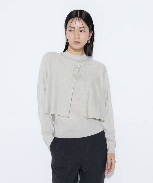 COMME CA PLATINUM / コムサ・プラチナ その他トップス | ウール梳毛 ツインニット | 詳細5