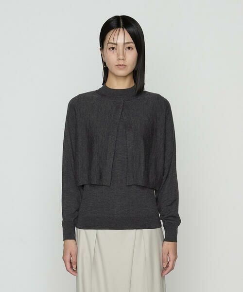 COMME CA PLATINUM / コムサ・プラチナ その他トップス | ウール梳毛 ツインニット | 詳細10