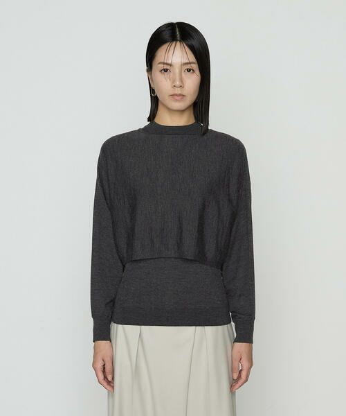 COMME CA PLATINUM / コムサ・プラチナ その他トップス | ウール梳毛 ツインニット | 詳細11