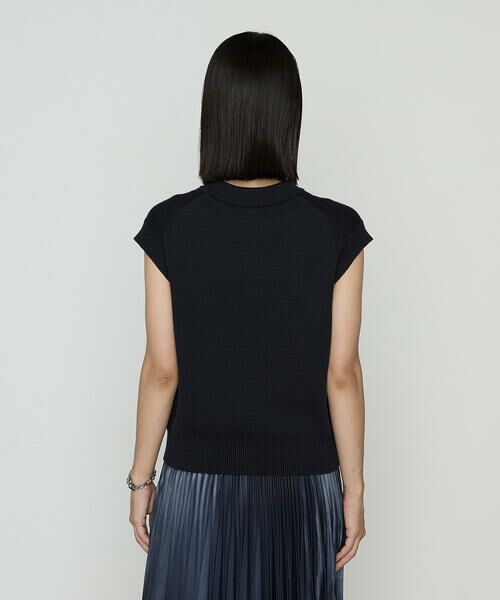 COMME CA PLATINUM / コムサ・プラチナ ニット・セーター | コットンポリエステルリリヤーン ニットベスト | 詳細8