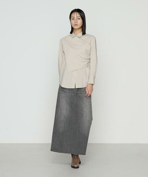 COMME CA PLATINUM / コムサ・プラチナ シャツ・ブラウス | コットンナイロンシャンブレー カーチフ付きシャツ | 詳細7