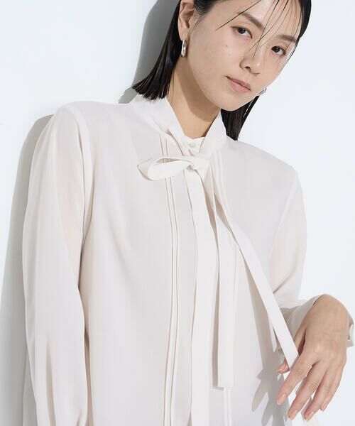COMME CA PLATINUM / コムサ・プラチナ シャツ・ブラウス | フィネスボイル ボウタイシャツ | 詳細7