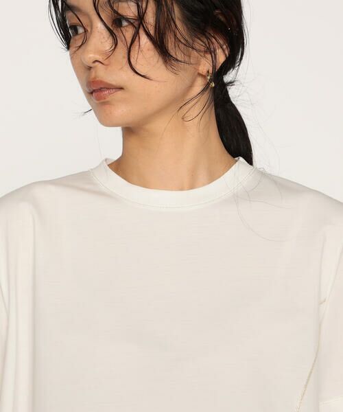 COMME CA PLATINUM / コムサ・プラチナ カットソー | バーズアイ アシンメトリーデザインTシャツ | 詳細10