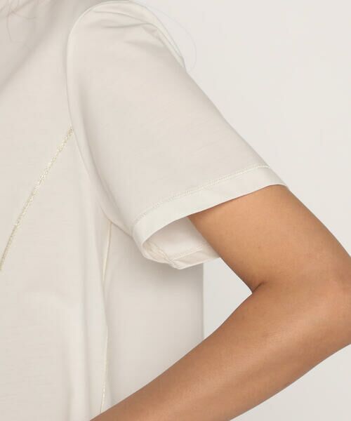 COMME CA PLATINUM / コムサ・プラチナ カットソー | バーズアイ アシンメトリーデザインTシャツ | 詳細11