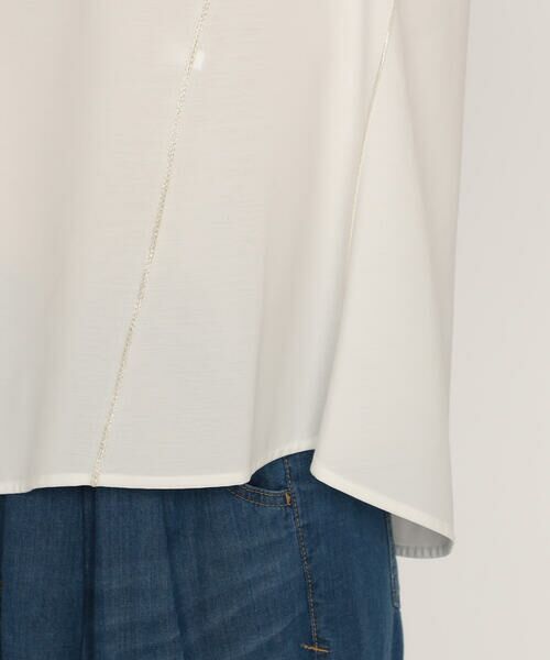 COMME CA PLATINUM / コムサ・プラチナ カットソー | バーズアイ アシンメトリーデザインTシャツ | 詳細12