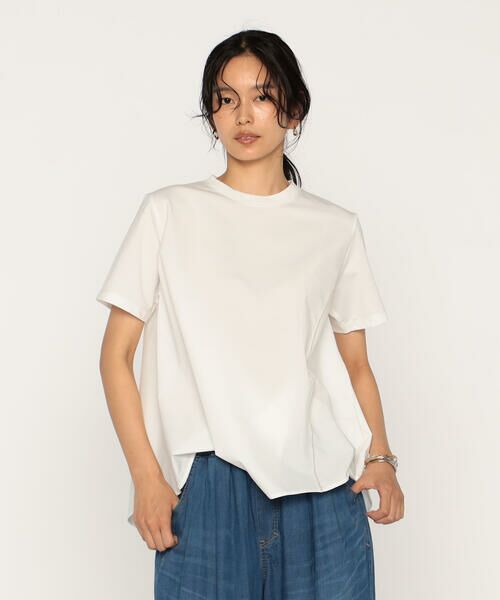 COMME CA PLATINUM / コムサ・プラチナ カットソー | バーズアイ アシンメトリーデザインTシャツ | 詳細5