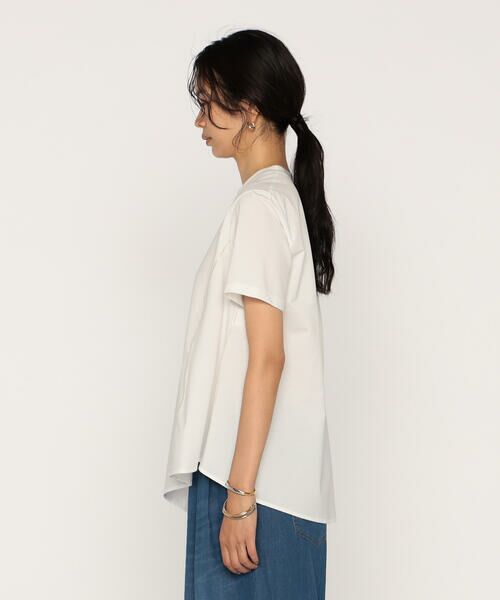COMME CA PLATINUM / コムサ・プラチナ カットソー | バーズアイ アシンメトリーデザインTシャツ | 詳細8