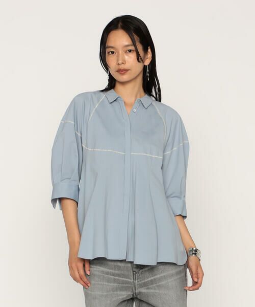 COMME CA PLATINUM / コムサ・プラチナ シャツ・ブラウス | バーズアイ シャツ | 詳細12