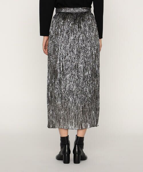 COMME CA PLATINUM / コムサ・プラチナ ロング・マキシ丈スカート | シルク×ポリエステル ラメシフォンスカート | 詳細7