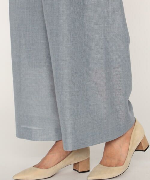 COMME CA PLATINUM / コムサ・プラチナ その他パンツ | リネンライクからみ織り ワイドパンツ | 詳細13