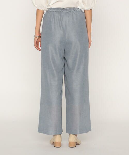 COMME CA PLATINUM / コムサ・プラチナ その他パンツ | リネンライクからみ織り ワイドパンツ | 詳細9