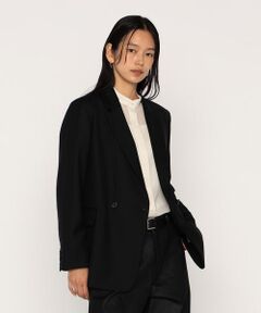 COMME CA PLATINUM / コムサ・プラチナ テーラードジャケット | ウールギャバジン ダブルブレストジャケット