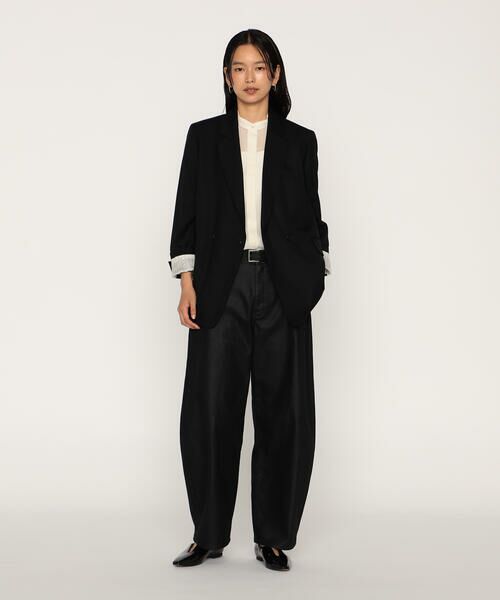 COMME CA PLATINUM / コムサ・プラチナ テーラードジャケット | ウールギャバジン ダブルブレストジャケット | 詳細1
