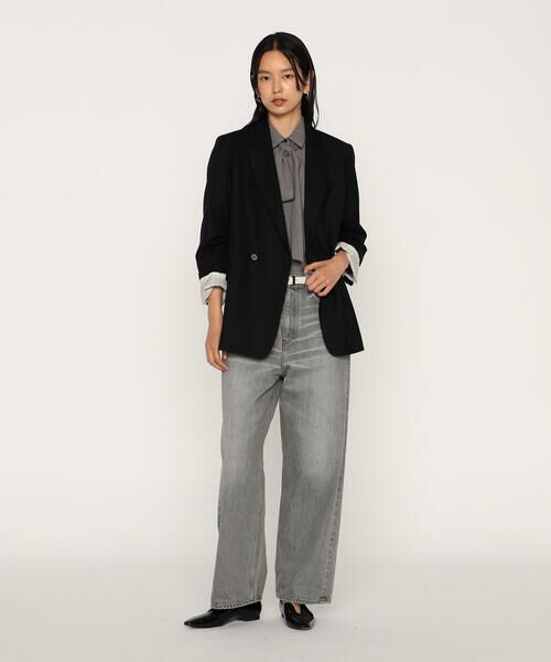 COMME CA PLATINUM / コムサ・プラチナ テーラードジャケット | ウールギャバジン ダブルブレストジャケット | 詳細10