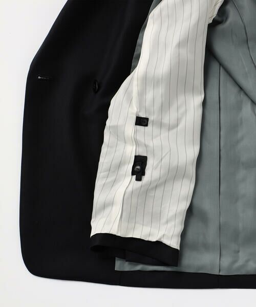 COMME CA PLATINUM / コムサ・プラチナ テーラードジャケット | ウールギャバジン ダブルブレストジャケット | 詳細24