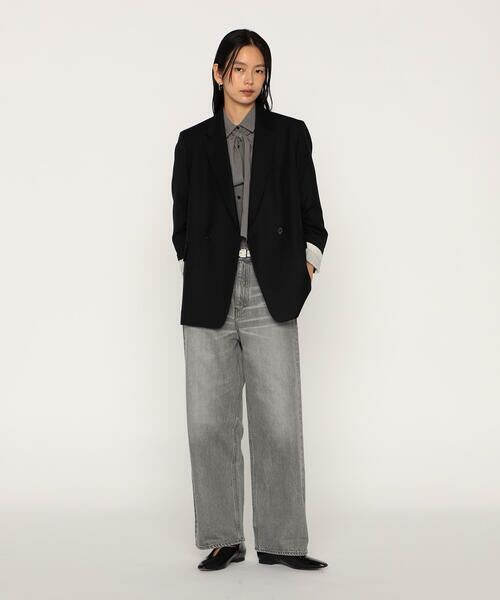 COMME CA PLATINUM / コムサ・プラチナ テーラードジャケット | ウールギャバジン ダブルブレストジャケット | 詳細7