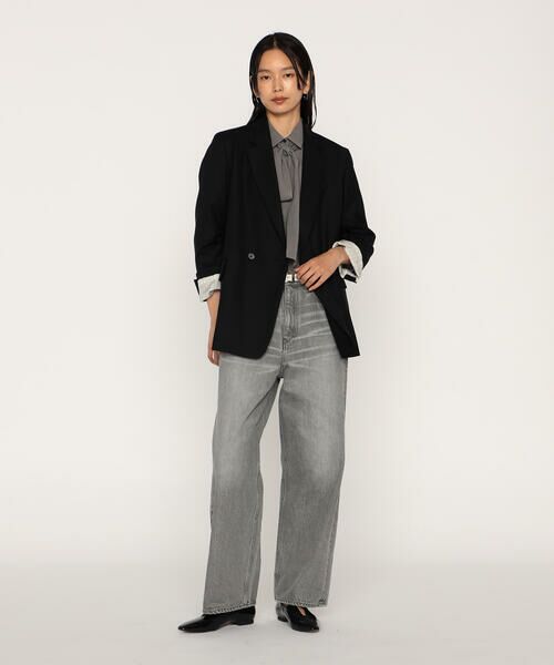 COMME CA PLATINUM / コムサ・プラチナ テーラードジャケット | ウールギャバジン ダブルブレストジャケット | 詳細8