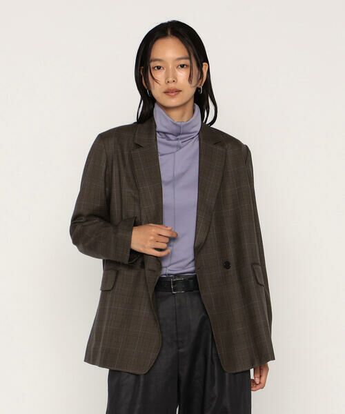 COMME CA PLATINUM / コムサ・プラチナ テーラードジャケット | ウールギャバジン ダブルブレストジャケット | 詳細29