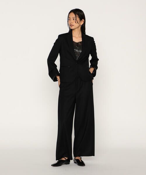 COMME CA PLATINUM / コムサ・プラチナ テーラードジャケット | ウールギャバジン テーラードジャケット | 詳細1