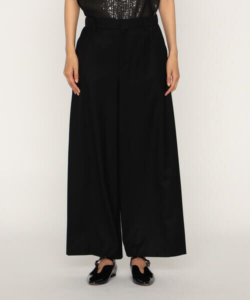 COMME CA PLATINUM / コムサ・プラチナ その他パンツ | ウールギャバジン サイドタックワイドパンツ | 詳細3