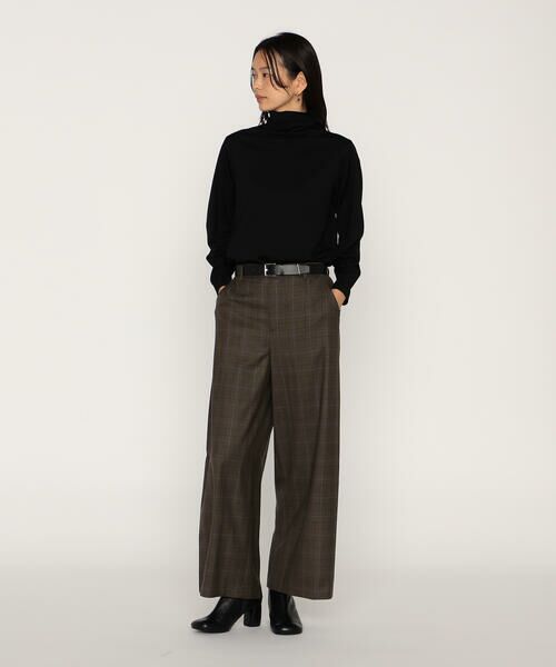 COMME CA PLATINUM / コムサ・プラチナ その他パンツ | ウールギャバジン サイドタックワイドパンツ | 詳細11