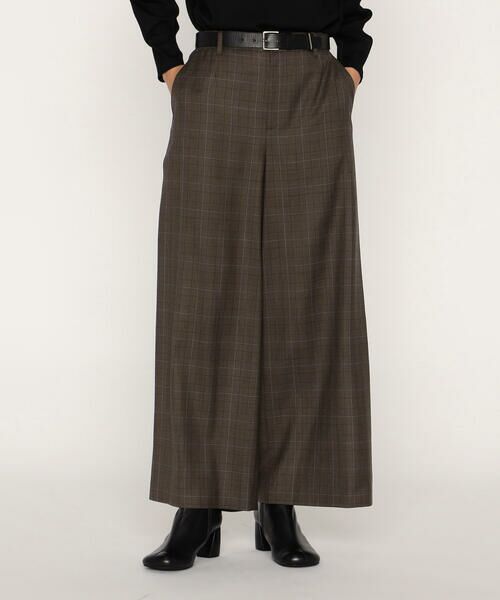 COMME CA PLATINUM / コムサ・プラチナ その他パンツ | ウールギャバジン サイドタックワイドパンツ | 詳細15