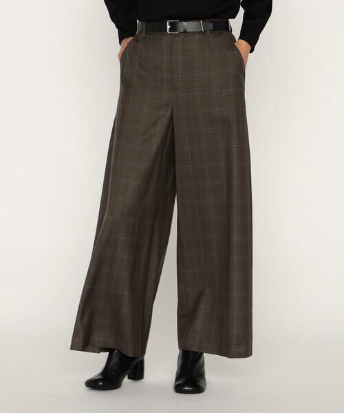 COMME CA PLATINUM / コムサ・プラチナ その他パンツ | ウールギャバジン サイドタックワイドパンツ | 詳細16