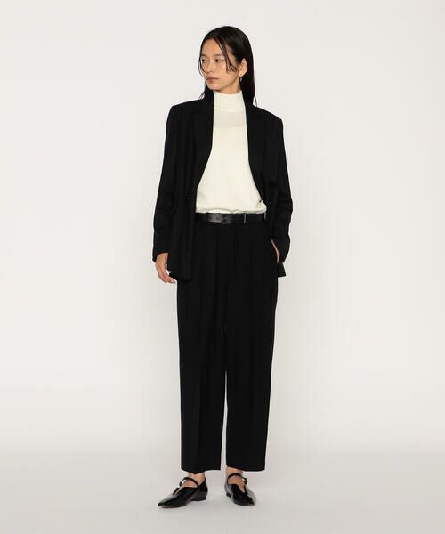 COMME CA PLATINUM / コムサ・プラチナ その他パンツ | ウールギャバジン テーパードギャザーパンツ | 詳細2