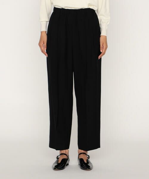 COMME CA PLATINUM / コムサ・プラチナ その他パンツ | ウールギャバジン テーパードギャザーパンツ | 詳細4