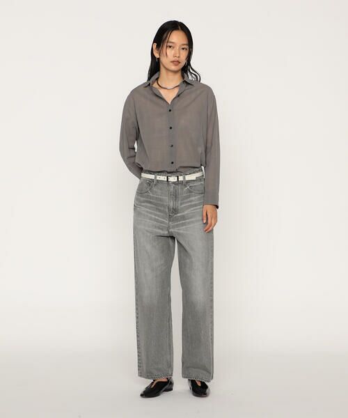 COMME CA PLATINUM / コムサ・プラチナ シャツ・ブラウス | シアーグレンチェックボイル ボウタイシャツ | 詳細1