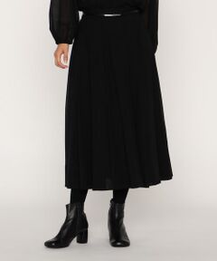 COMME CA PLATINUM / コムサ・プラチナ ロング・マキシ丈スカート | ウールボイル タックスカート