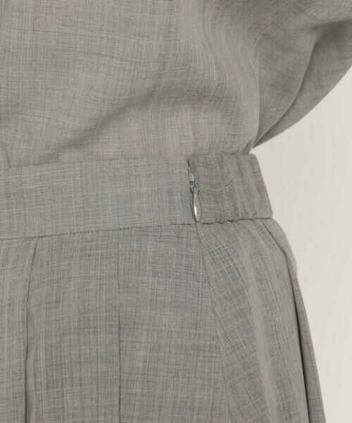 COMME CA PLATINUM / コムサ・プラチナ ロング・マキシ丈スカート | ウールボイル タックスカート | 詳細9