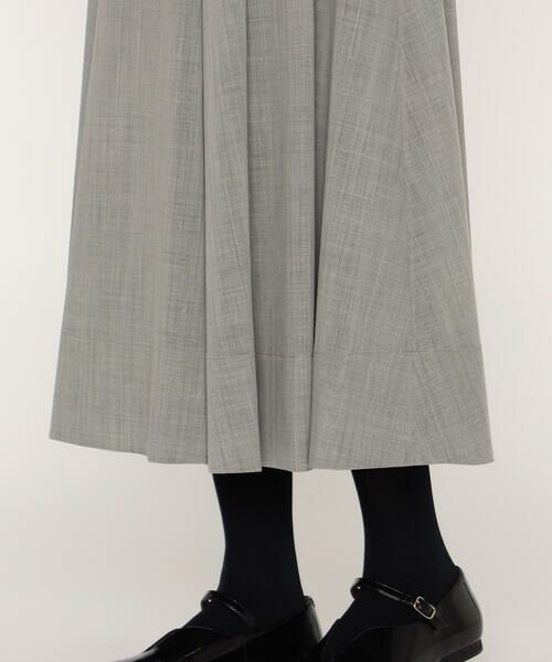 COMME CA PLATINUM / コムサ・プラチナ ロング・マキシ丈スカート | ウールボイル タックスカート | 詳細10