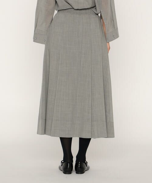 COMME CA PLATINUM / コムサ・プラチナ ロング・マキシ丈スカート | ウールボイル タックスカート | 詳細6