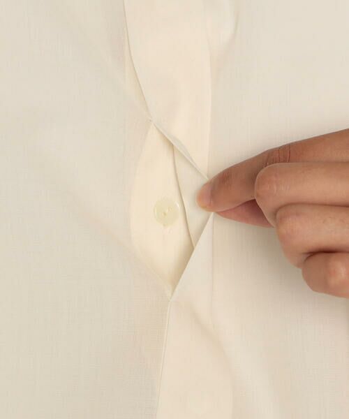 COMME CA PLATINUM / コムサ・プラチナ シャツ・ブラウス | ウールボイル バンドカラーシャツ | 詳細10