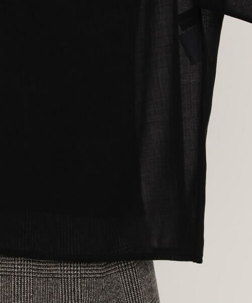 COMME CA PLATINUM / コムサ・プラチナ シャツ・ブラウス | ウールボイル スタンドカラ—タックブラウス | 詳細11