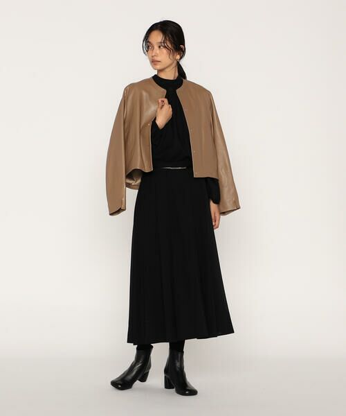 COMME CA PLATINUM / コムサ・プラチナ シャツ・ブラウス | ウールボイル スタンドカラ—タックブラウス | 詳細2