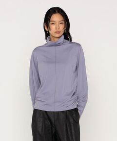 COMME CA PLATINUM / コムサ・プラチナ カットソー | ウールポリプレーティング ハイネックトップス