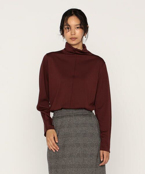 COMME CA PLATINUM / コムサ・プラチナ カットソー | ウールポリプレーティング ハイネックトップス | 詳細6