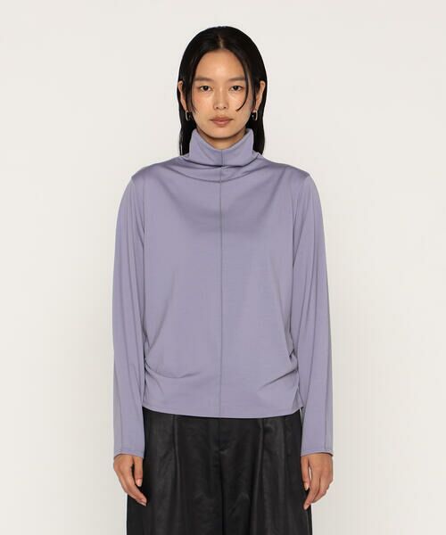 COMME CA PLATINUM / コムサ・プラチナ カットソー | ウールポリプレーティング ハイネックトップス | 詳細12