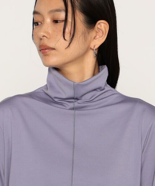 COMME CA PLATINUM / コムサ・プラチナ カットソー | ウールポリプレーティング ハイネックトップス | 詳細15