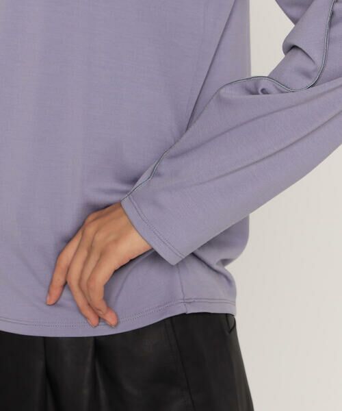 COMME CA PLATINUM / コムサ・プラチナ カットソー | ウールポリプレーティング ハイネックトップス | 詳細16