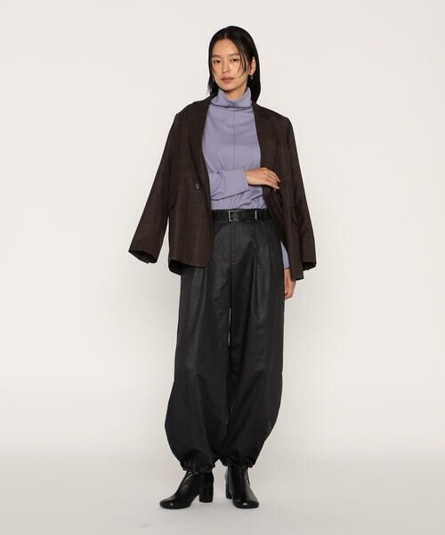 COMME CA PLATINUM / コムサ・プラチナ カットソー | ウールポリプレーティング ハイネックトップス | 詳細8