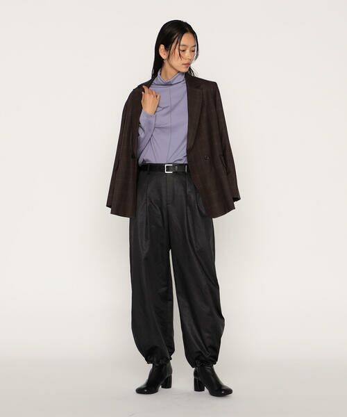 COMME CA PLATINUM / コムサ・プラチナ カットソー | ウールポリプレーティング ハイネックトップス | 詳細9