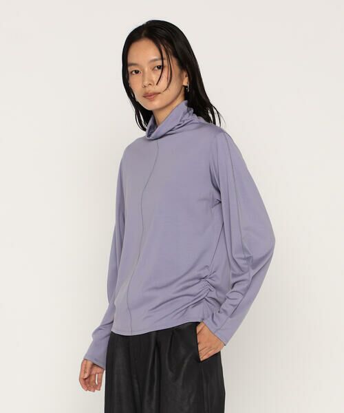 COMME CA PLATINUM / コムサ・プラチナ カットソー | ウールポリプレーティング ハイネックトップス | 詳細10