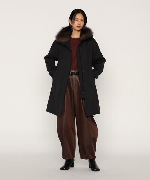 COMME CA PLATINUM / コムサ・プラチナ カットソー | ウールポリプレーティング タックデザイントップス | 詳細10