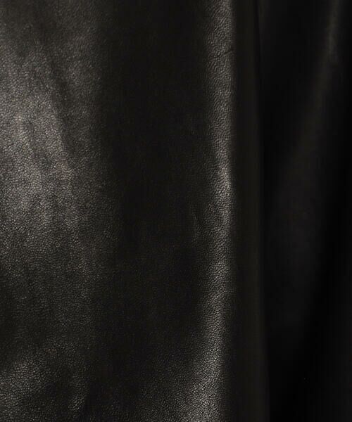 COMME CA PLATINUM / コムサ・プラチナ ノーカラージャケット | トルコラムレザー ノーカラージャケット | 詳細4