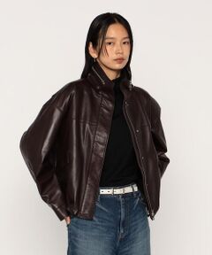 COMME CA PLATINUM / コムサ・プラチナ ブルゾン | トルコラムレザー ブルゾン